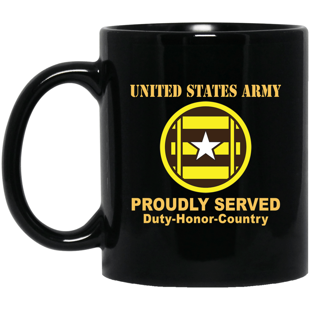 US ARMY 3RD TRANSPORTATION BRIGADE- 11 oz - 15 oz Black Mug-Mug-Army-CSIB-Veterans Nation