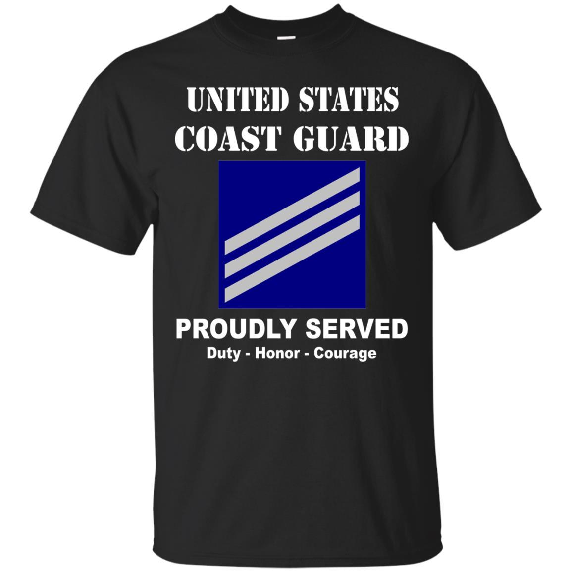 US Coast Guard E-3 Seaman E3 SN Seaman Men Front USCG T Shirt-TShirt-USCG-Veterans Nation