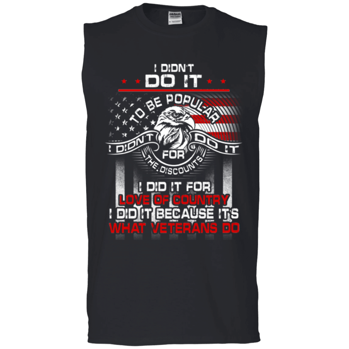Military T-Shirt "I DID IT BECAUSE ITS WHAT VETERANS DO"-TShirt-General-Veterans Nation