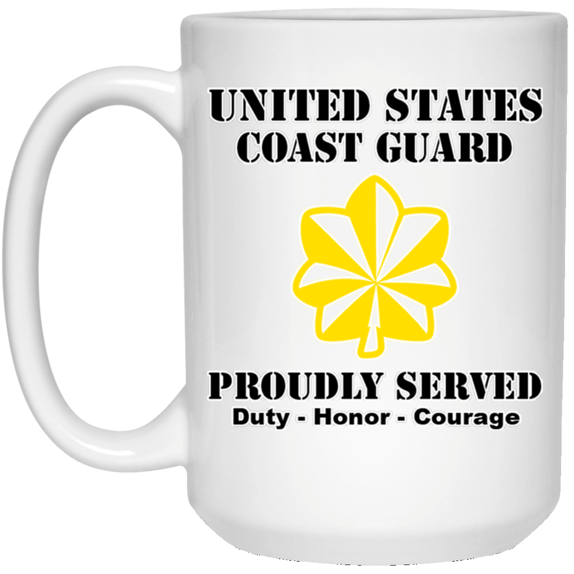 US Coast Guard O-4 Lieutenant Commander O4 LCDR Junior Officer Ranks White Coffee Mug - Stainless Travel Mug-Mug-USCG-Officer-Veterans Nation