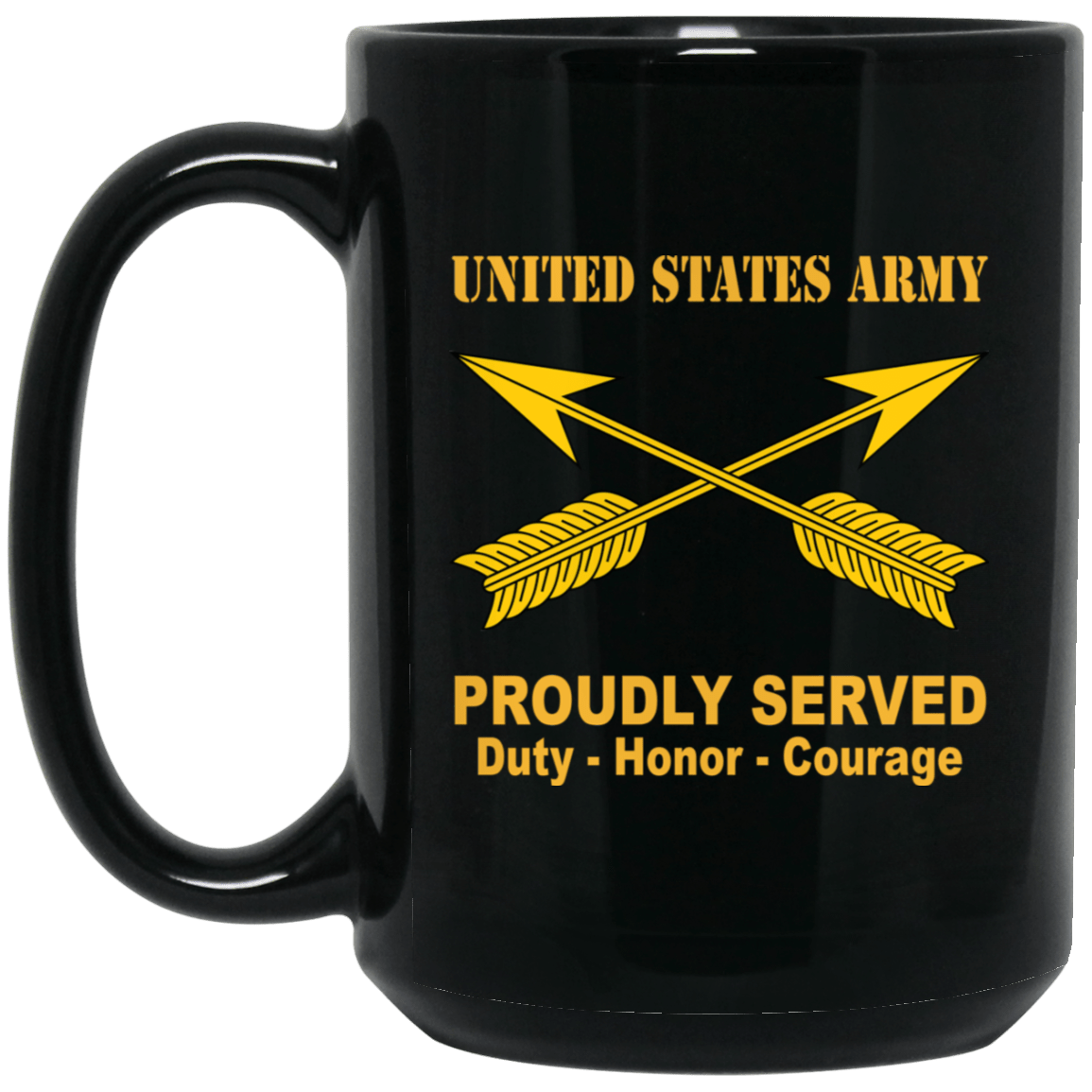 U.S. Army Special Forces Black Mug 11 oz - 15 oz-Mug-Army-Branch-Veterans Nation