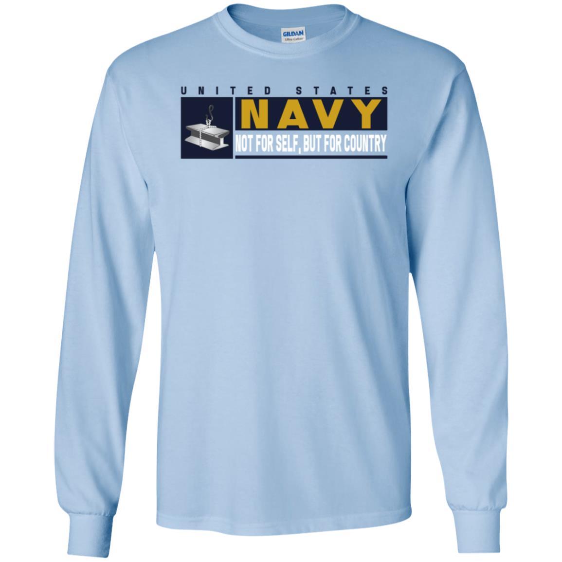 Navy Steelworker Navy SW- Not for self Long Sleeve - Pullover Hoodie-TShirt-Navy-Veterans Nation