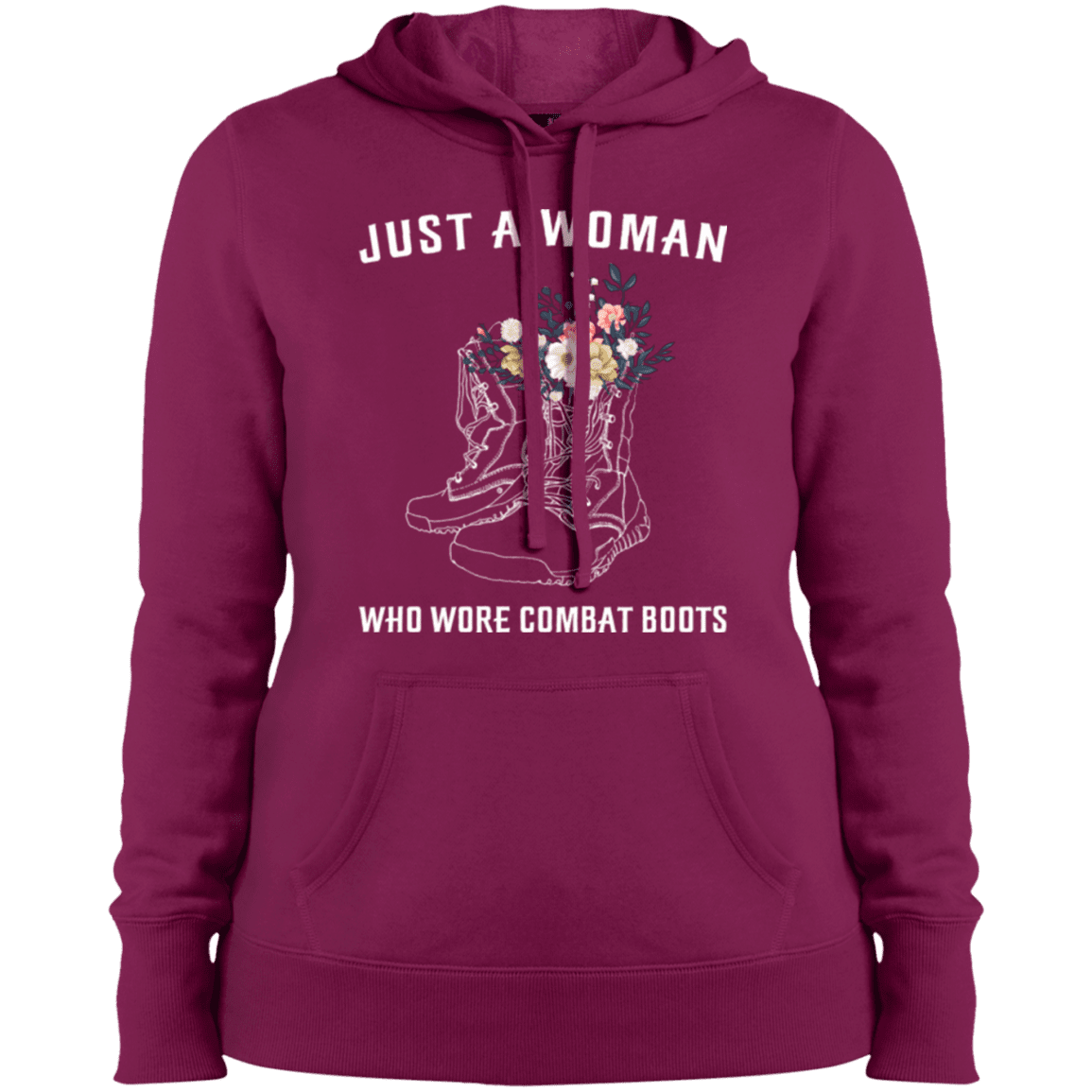 Military T-Shirt "Just A Woman Who More Combat Boots"-TShirt-General-Veterans Nation