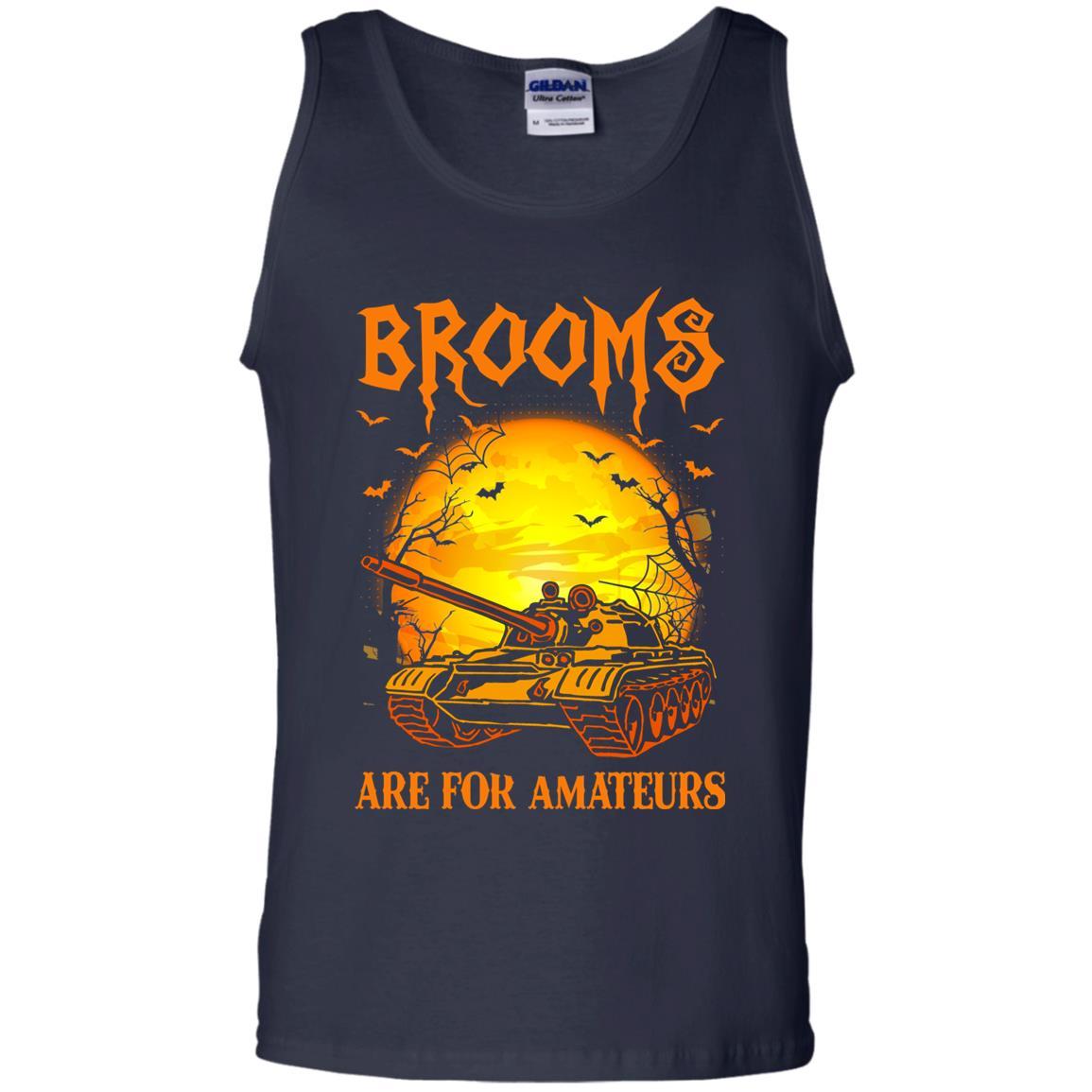 Brooms Are For Amateurs US Army Men T Shirt On Front-TShirt-Army-Veterans Nation