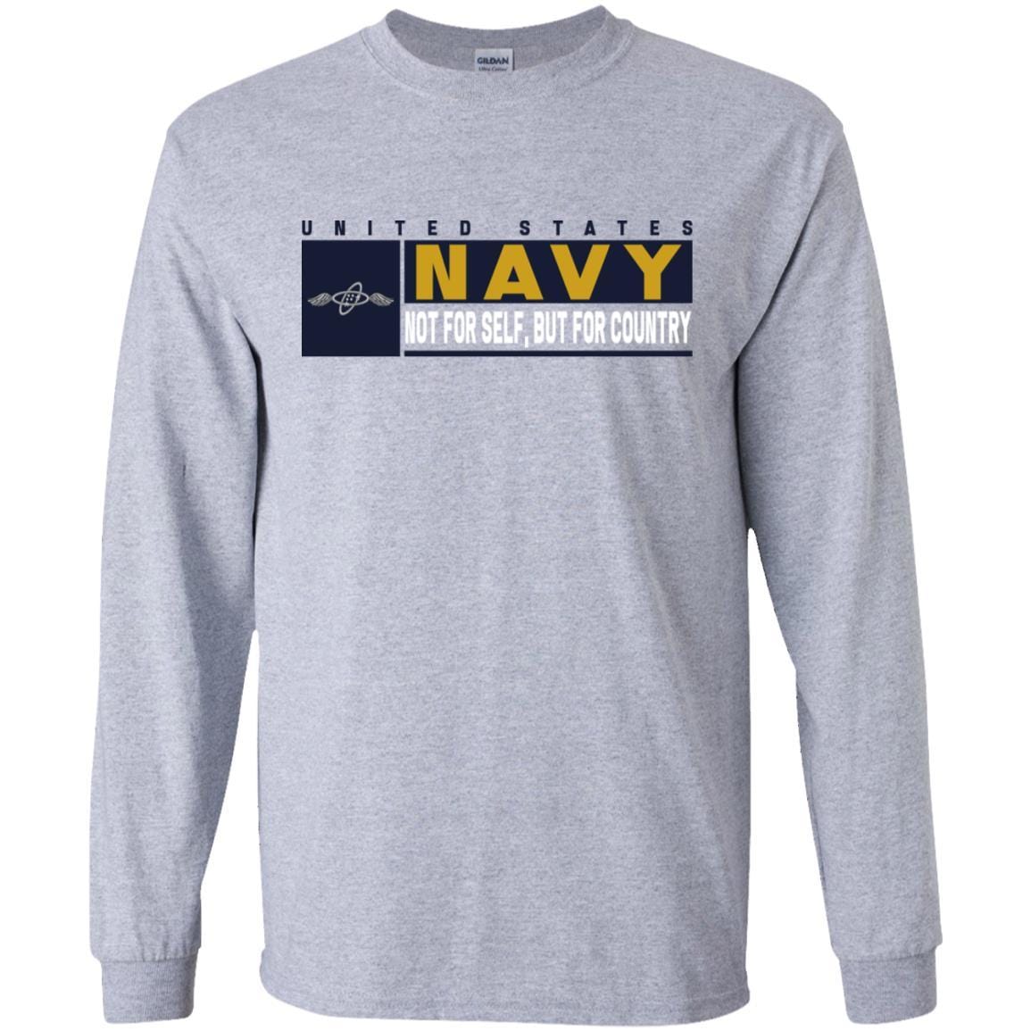 Navy Aviation Electronics Technician Navy AT- Not for self Long Sleeve - Pullover Hoodie-TShirt-Navy-Veterans Nation