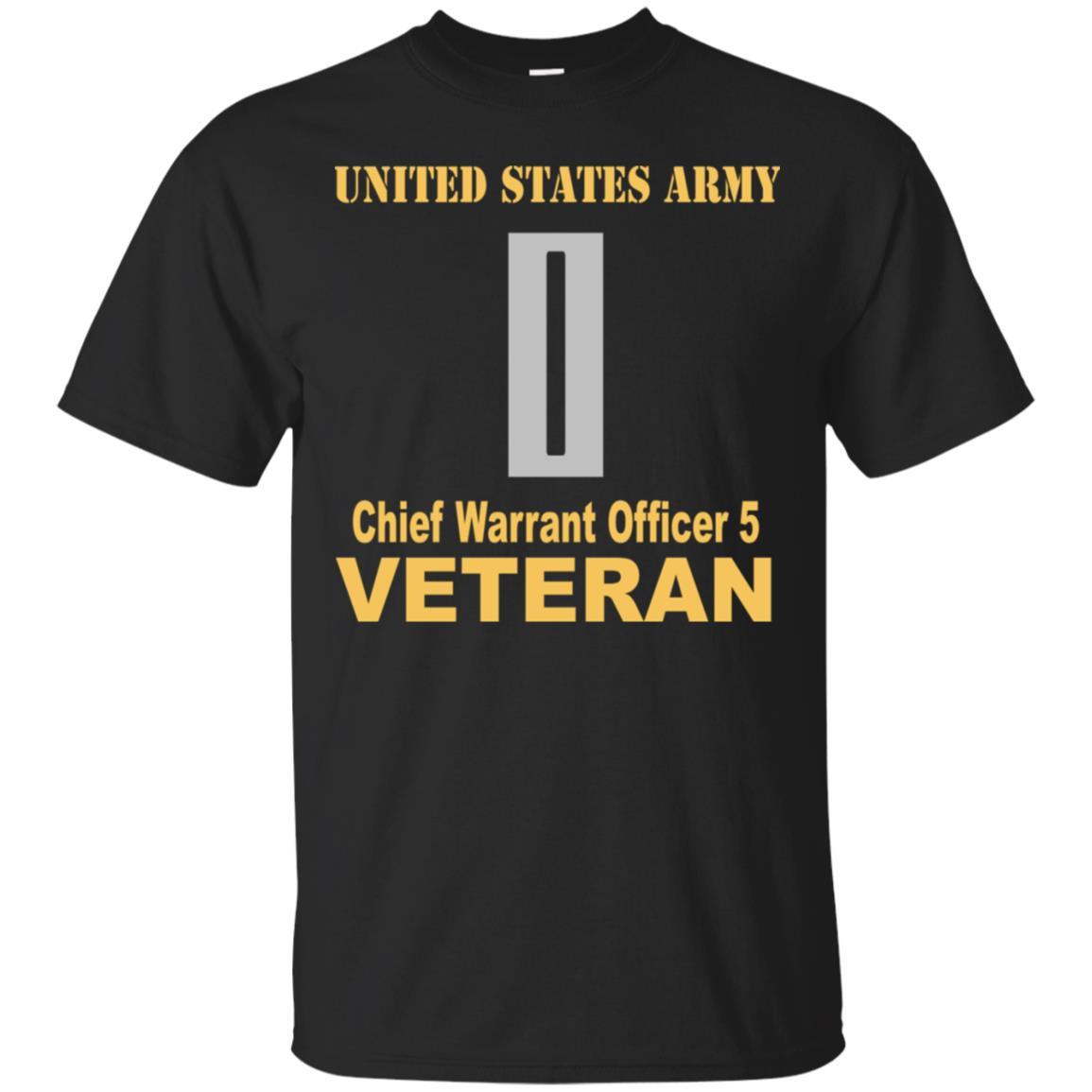 US Army W-5 Chief Warrant Officer 5 W5 CW5 Warrant Officer Veteran Men T Shirt On Front-TShirt-Army-Veterans Nation