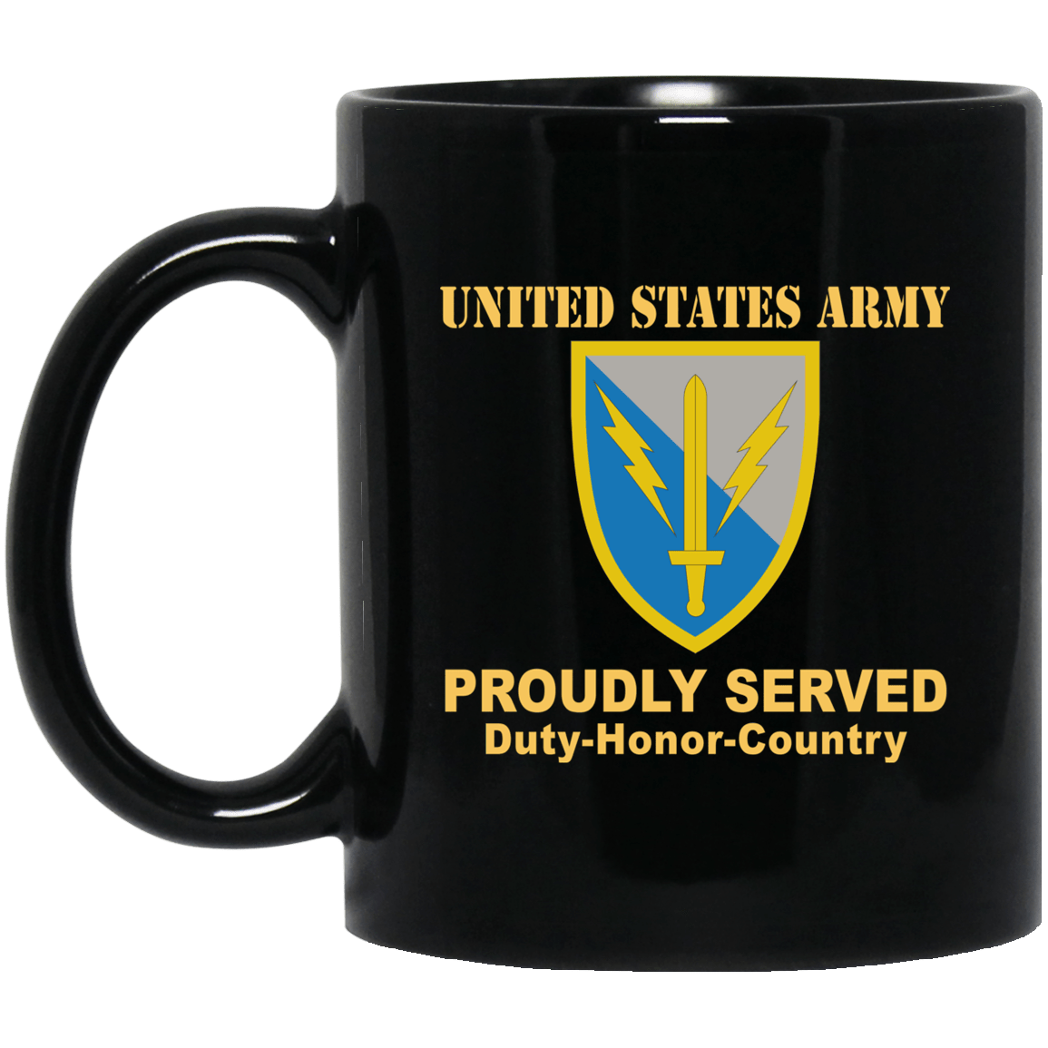 US ARMY 201 BATTLEFIELD SURVEILLANCE- 11 oz - 15 oz Black Mug-Mug-Army-CSIB-Veterans Nation