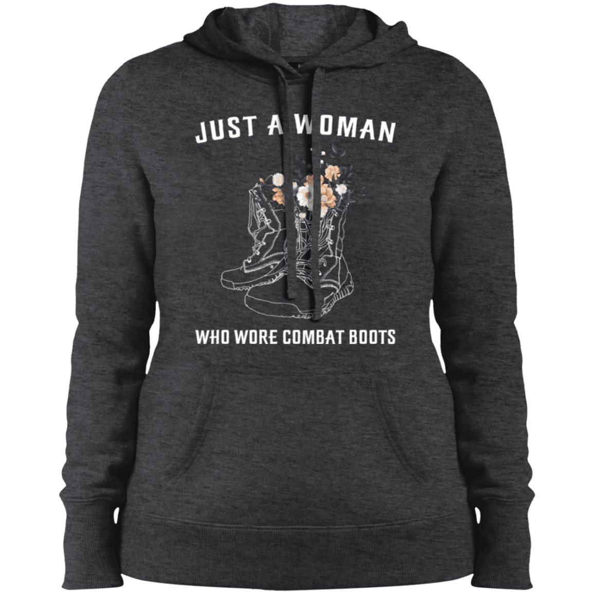 Military T-Shirt "Just A Woman Who More Combat Boots"-TShirt-General-Veterans Nation