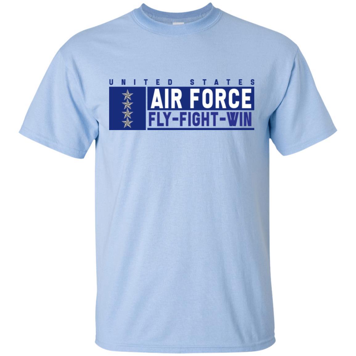 US Air Force O-10 General Fly - Fight - Win T-Shirt On Front For Men-TShirt-USAF-Veterans Nation