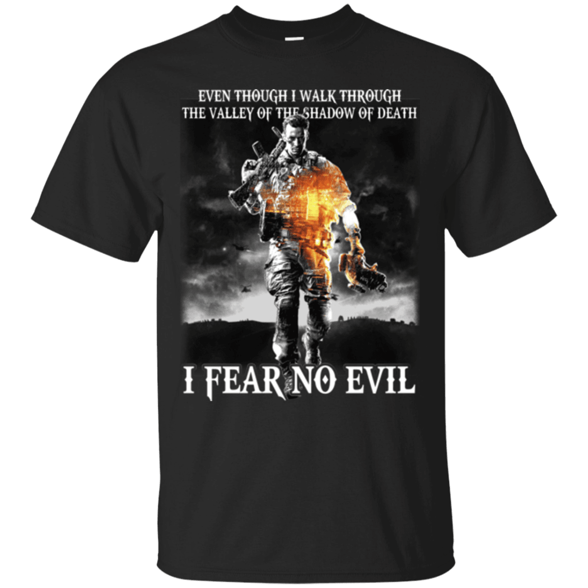 Military T-Shirt "I FEAR NO EVIL"-TShirt-General-Veterans Nation