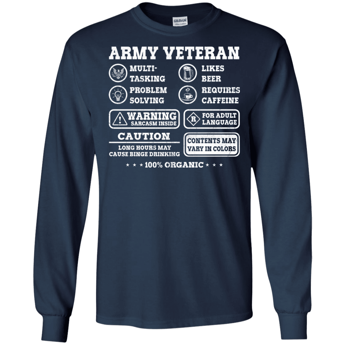 Army Veteran Multitasking Sarcasm Men Front T Shirts-TShirt-Army-Veterans Nation