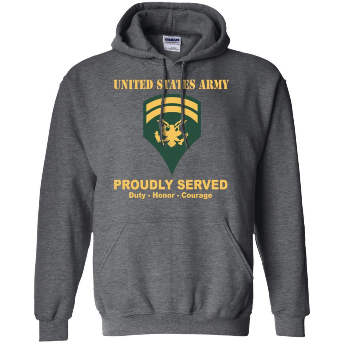 US Army E-6 SPC E6 Specialist Ranks Men Front Shirt US Army Rank-TShirt-Army-Veterans Nation