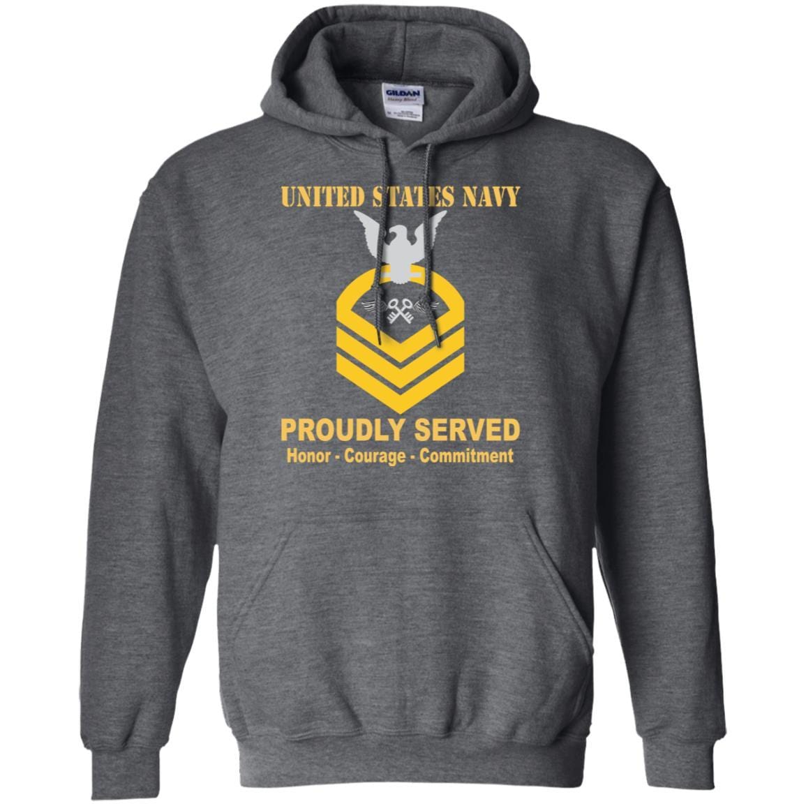 Navy Aviation Storekeeper Navy AK E-7 Rating Badges Proudly Served T-Shirt For Men On Front-TShirt-Navy-Veterans Nation