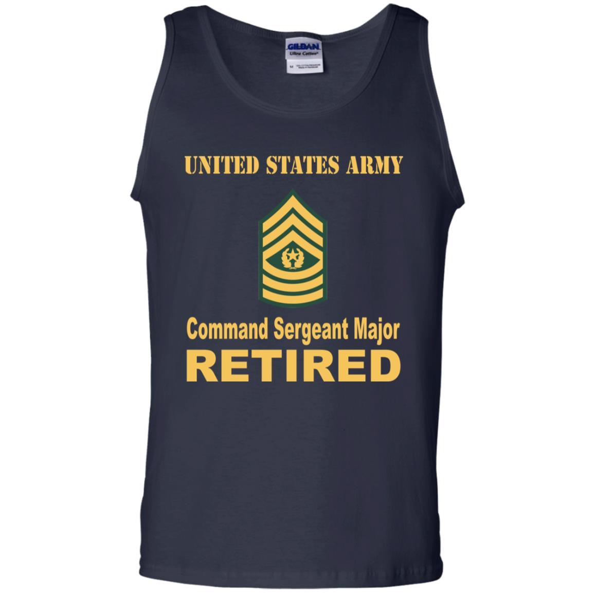 US Army E-9 Command Sergeant Major E9 CSM Noncommissioned Officer Retired Men T Shirt On Front-TShirt-Army-Veterans Nation