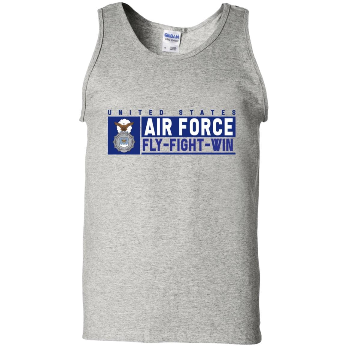 US Air Force Security Police Fly - Fight - Win T-Shirt On Front For Men-TShirt-USAF-Veterans Nation