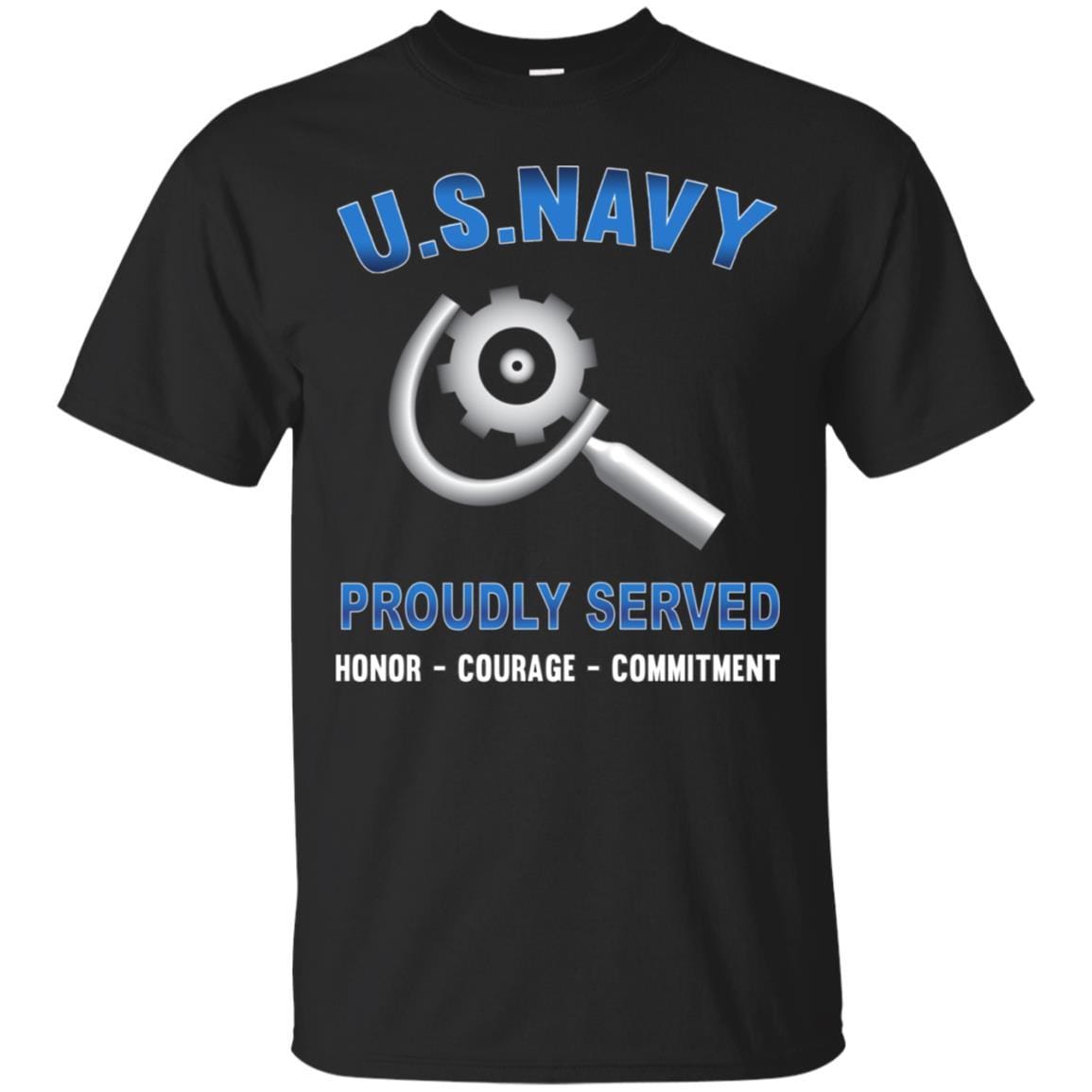 U.S Navy Machinery repairman Navy MR - Proudly Served T-Shirt For Men On Front-TShirt-Navy-Veterans Nation