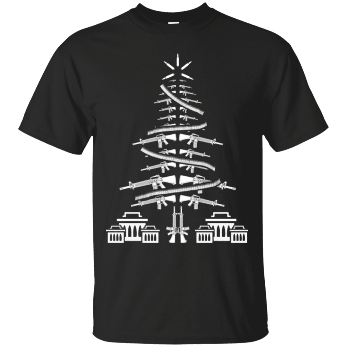 Military T-Shirt "CHRISTMAS TREE VETERAN"-TShirt-General-Veterans Nation