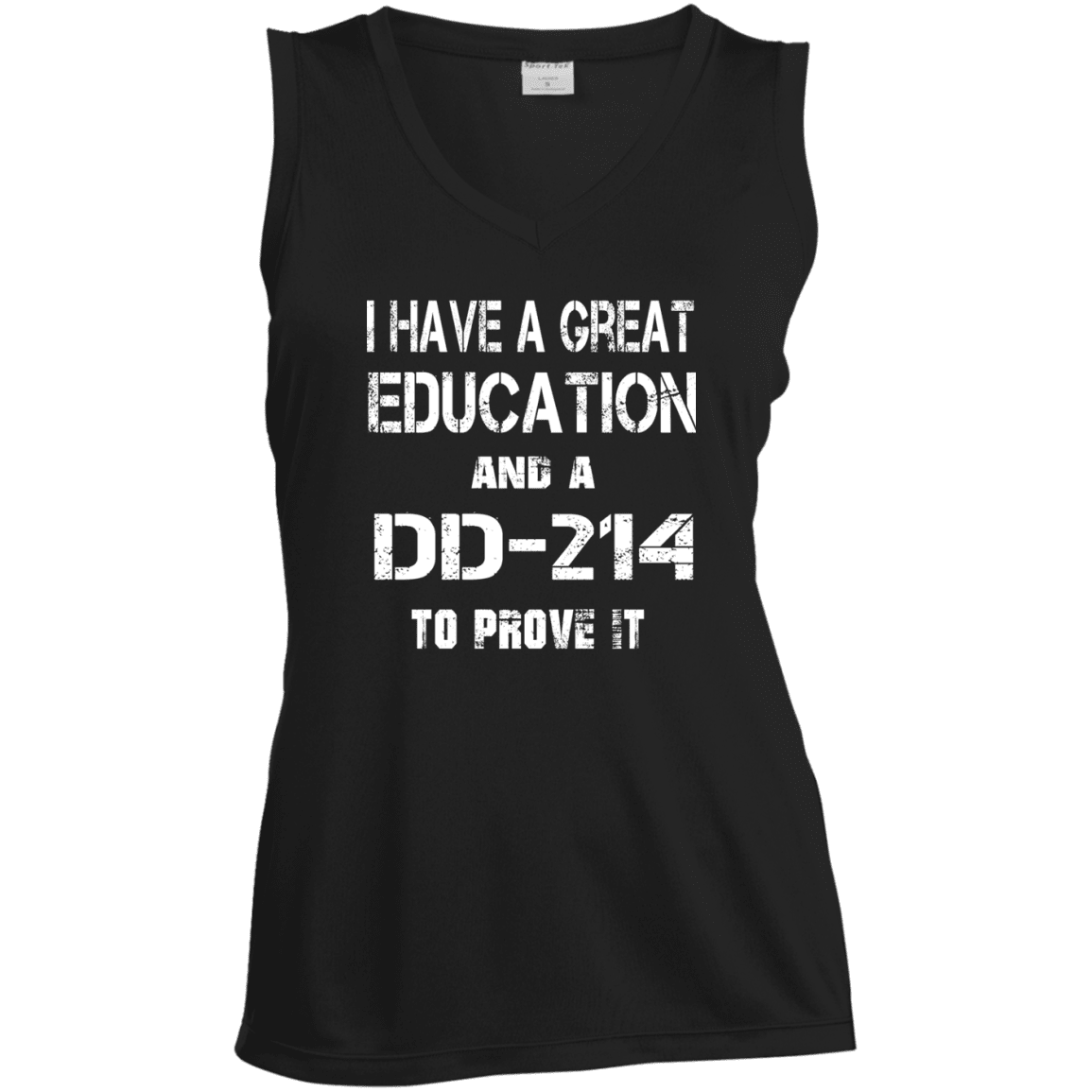 Military T-Shirt "Veteran - Education-DD214 - Women" Front-TShirt-General-Veterans Nation