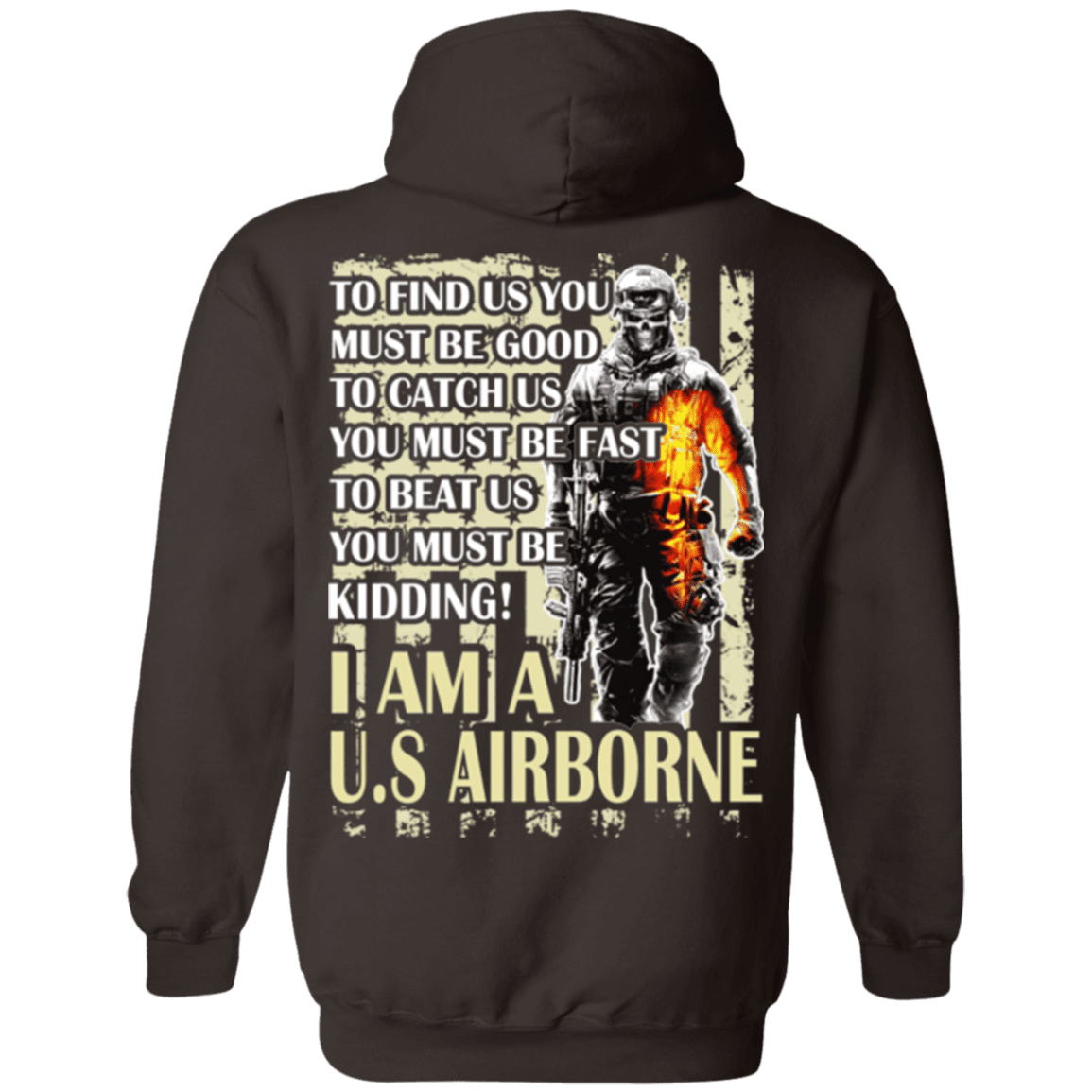 Military T-Shirt "I AM A US Airborne"-TShirt-General-Veterans Nation