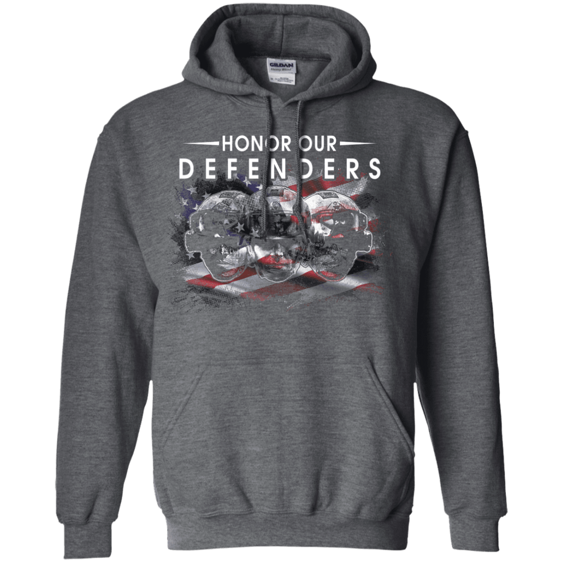 Military T-Shirt "HONOR OUR DEFENDER"-TShirt-General-Veterans Nation