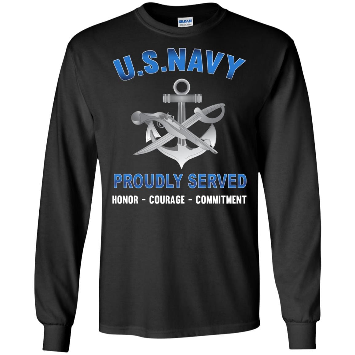 Navy Special Warfare Boat Operator Navy SB - Proudly Served T-Shirt For Men On Front-TShirt-Navy-Veterans Nation