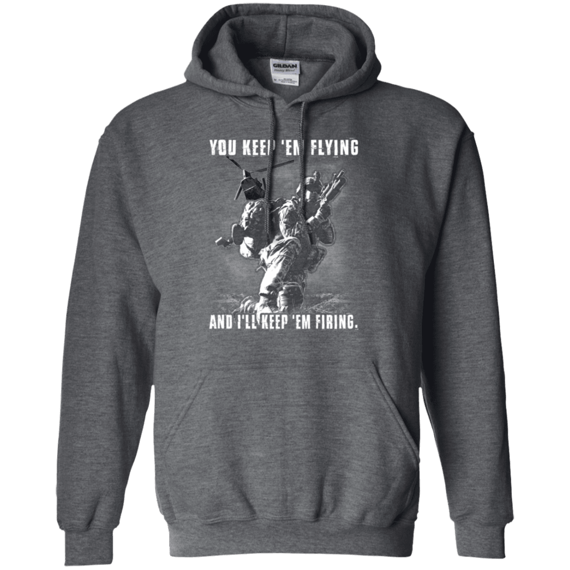 Military T-Shirt "You Kept 'Em Flying And I'll Kept 'Em Firing"-TShirt-General-Veterans Nation