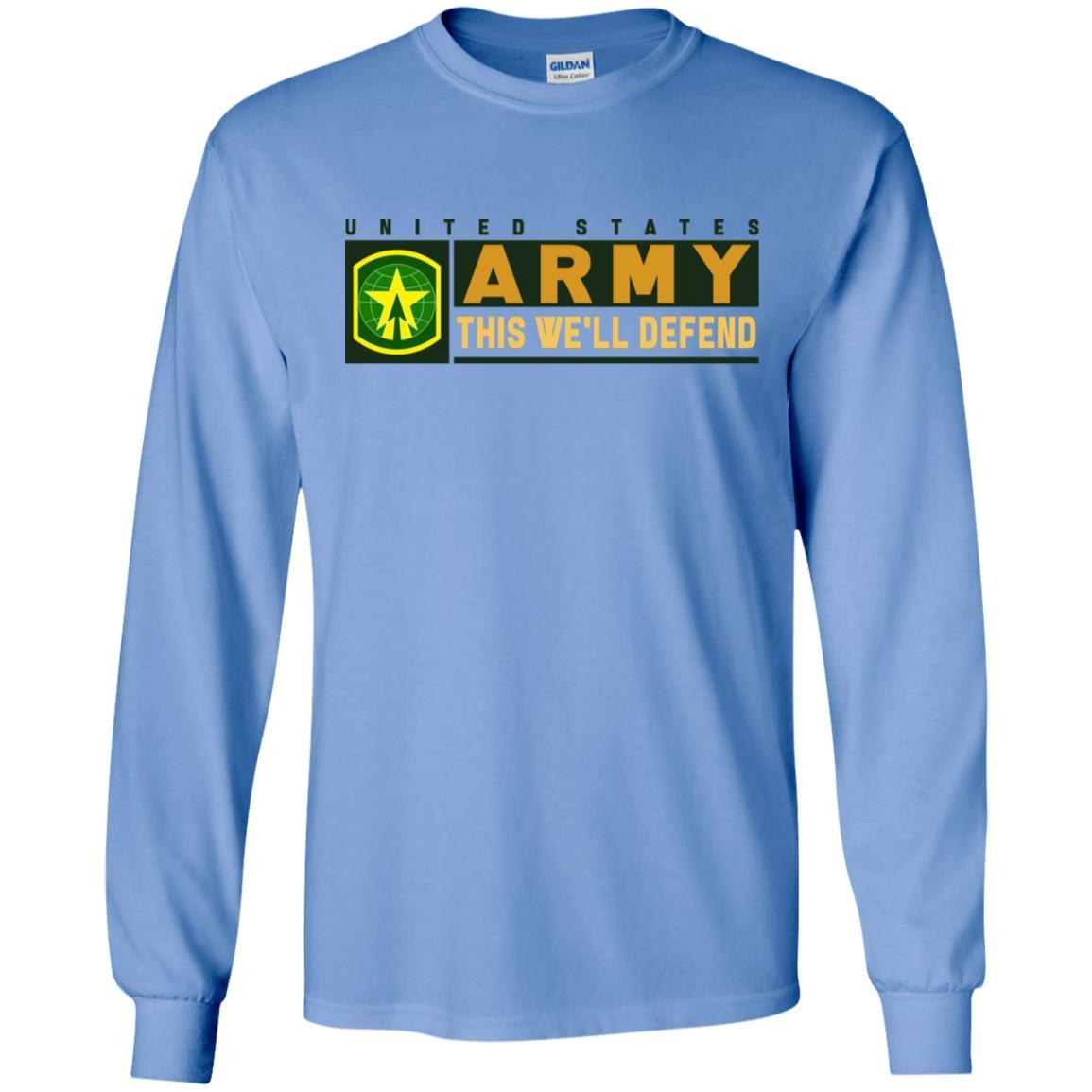US Army 16TH MILITARY POLICE BRIGADE- This We'll Defend T-Shirt On Front For Men-TShirt-Army-Veterans Nation