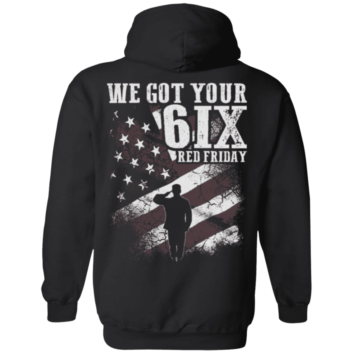 Military T-Shirt "Veteran - We Got Your Six Red Friday"-TShirt-General-Veterans Nation