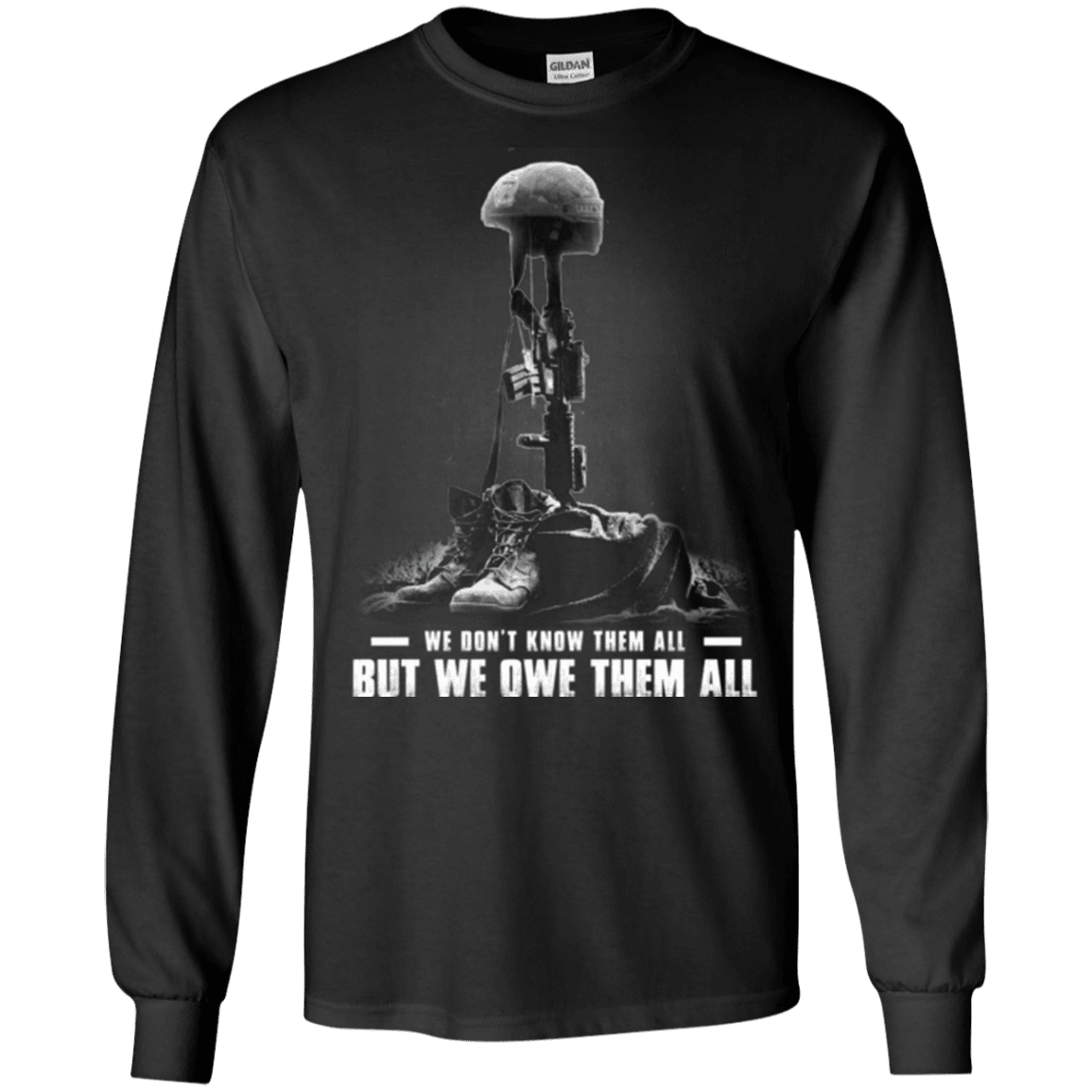 Military T-Shirt "We Owe Them All"-TShirt-General-Veterans Nation