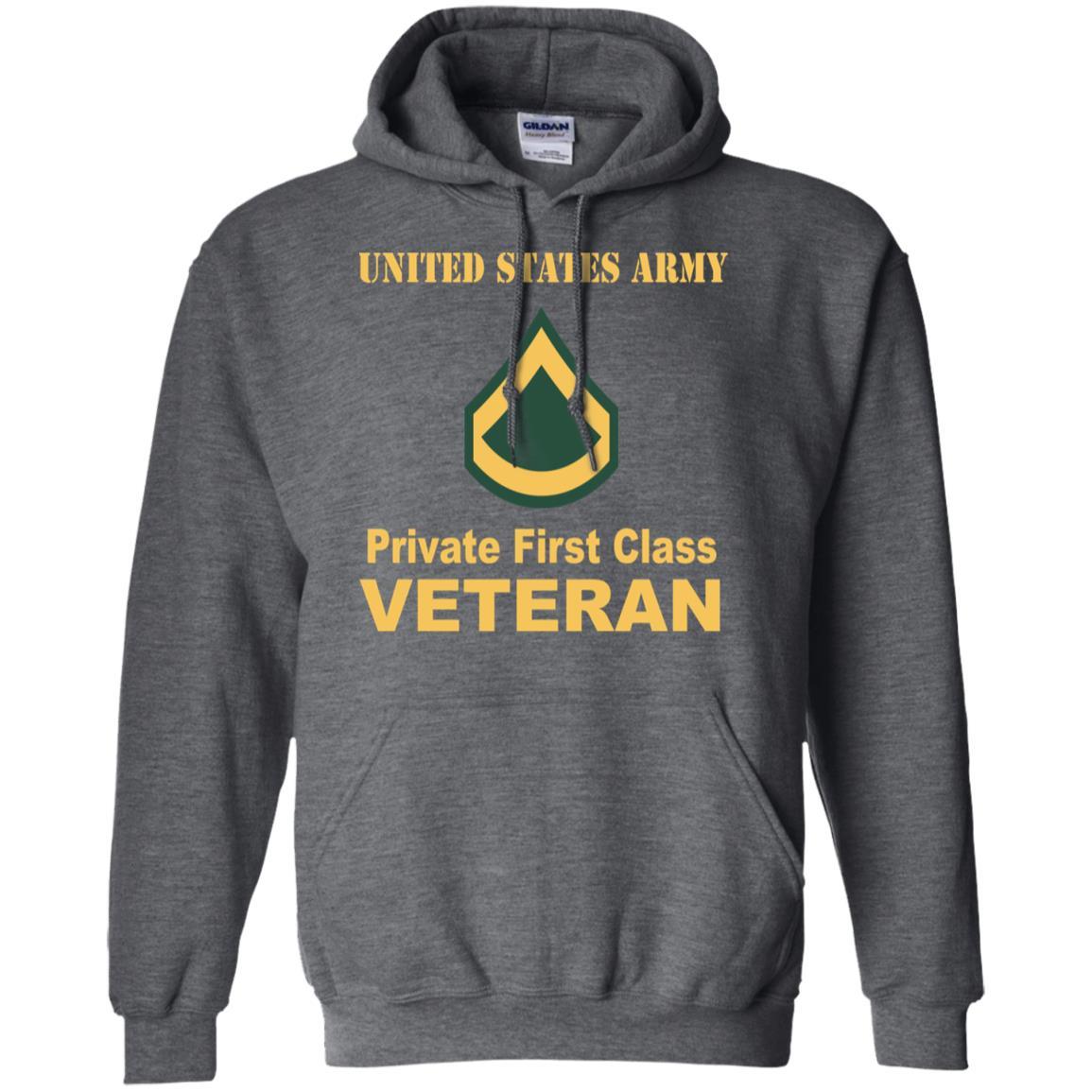 Army E-3 PFC E3 Private First Class Enlisted Soldier Veteran Men T Shirt On Front-TShirt-Army-Veterans Nation