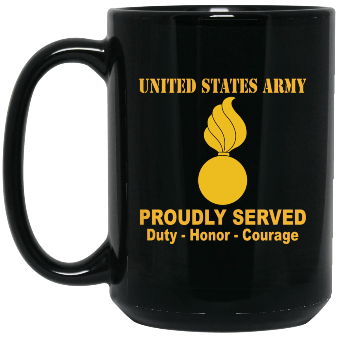 US Army Ordnance Corps Black Mug 11 oz - 15 oz-Mug-Army-Branch-Veterans Nation