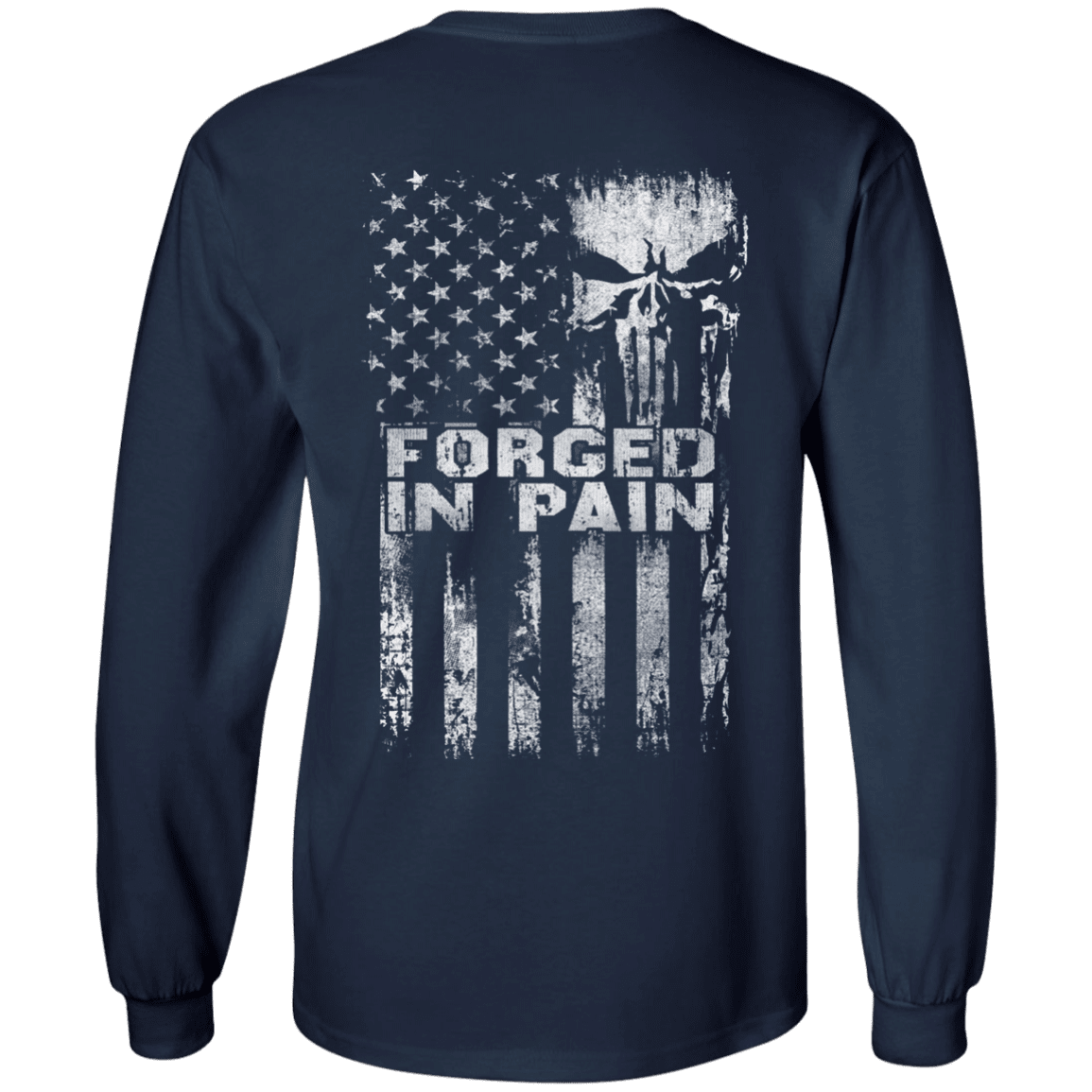 Military T-Shirt "Veteran Forged In Pain"-TShirt-General-Veterans Nation