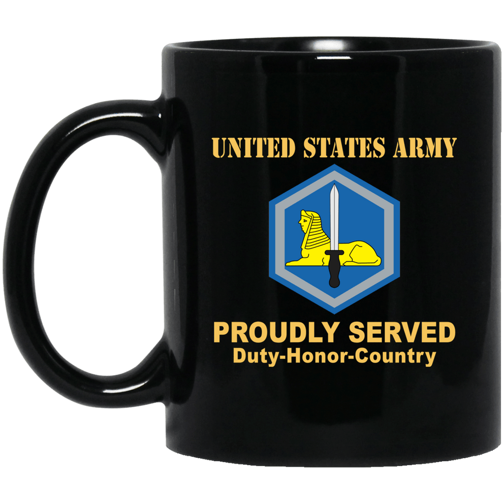 US ARMY 66TH MILITARY INTELLIGENCE BRIGADE - 11 oz - 15 oz Black Mug-Mug-Army-CSIB-Veterans Nation