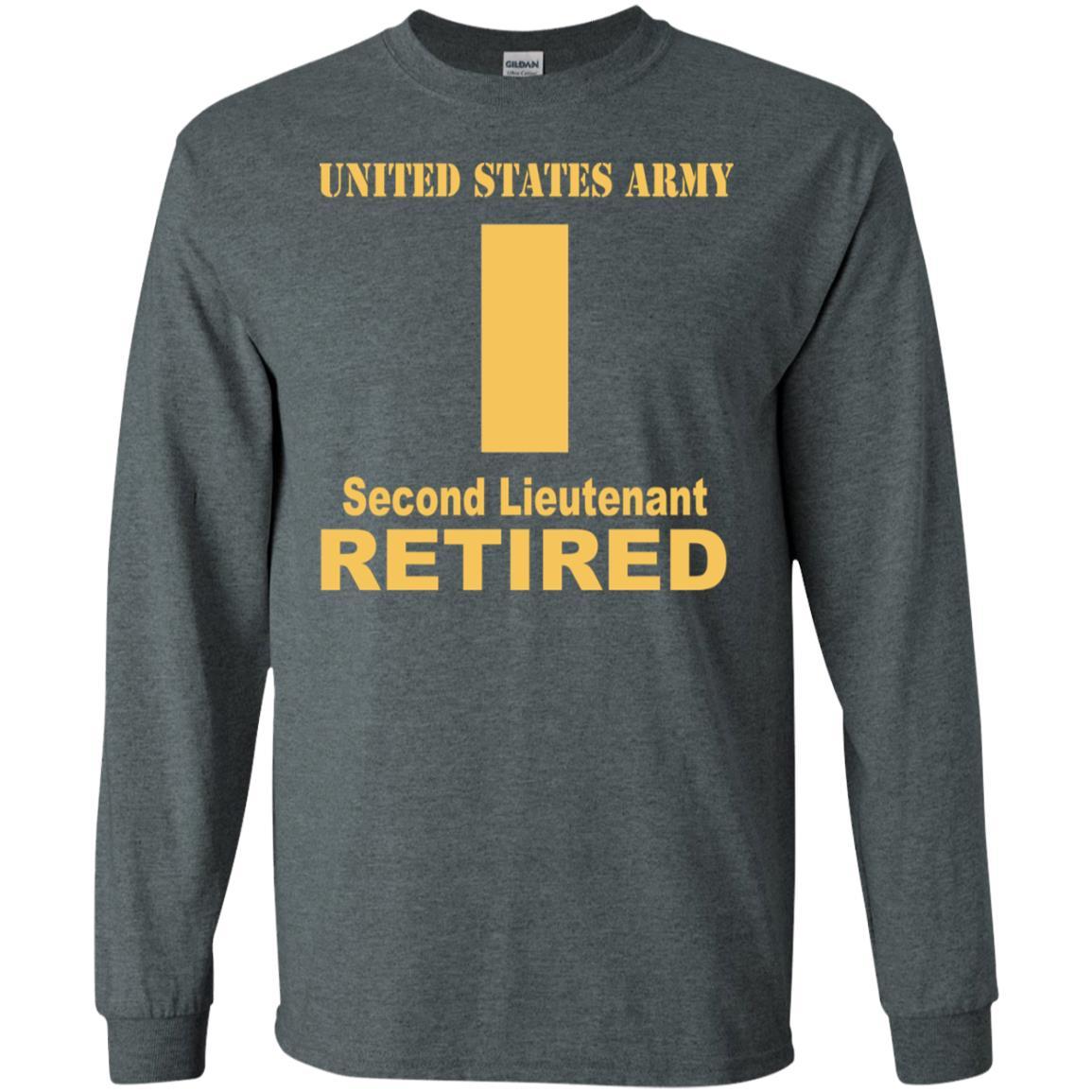 US Army O-1 Second Lieutenant O1 2LT Commissioned Officer Retired Men T Shirt On Front-TShirt-Army-Veterans Nation