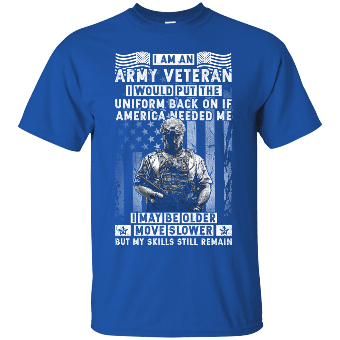 I am an Army Veteran Men Front T Shirt-TShirt-Army-Veterans Nation