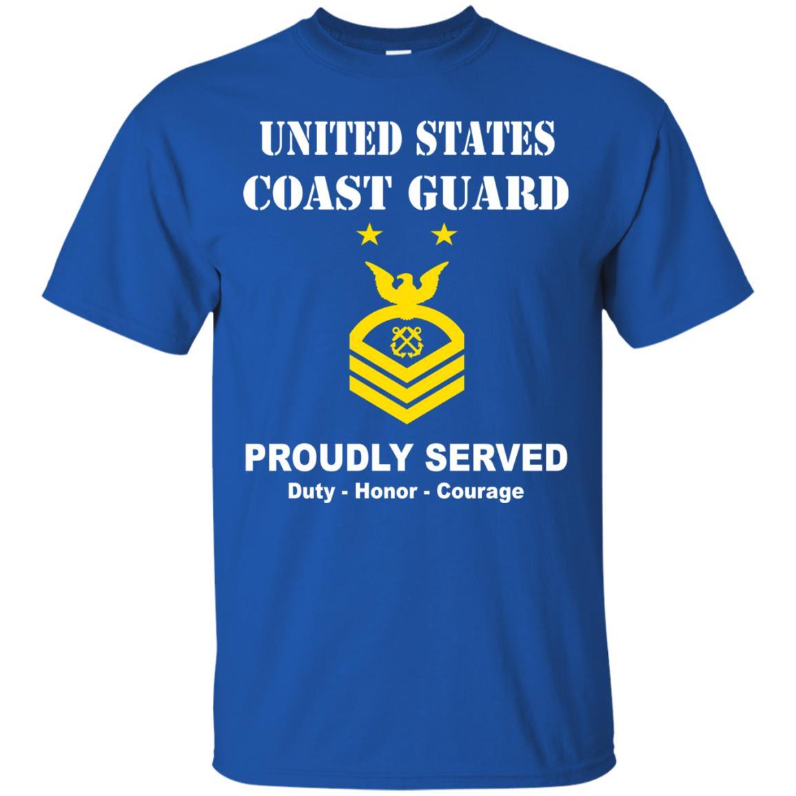 US Coast Guard E-9 Master Chief Petty Officer E9 MCPO Chief Petty Officer Men Front USCG T Shirt-TShirt-USCG-Veterans Nation