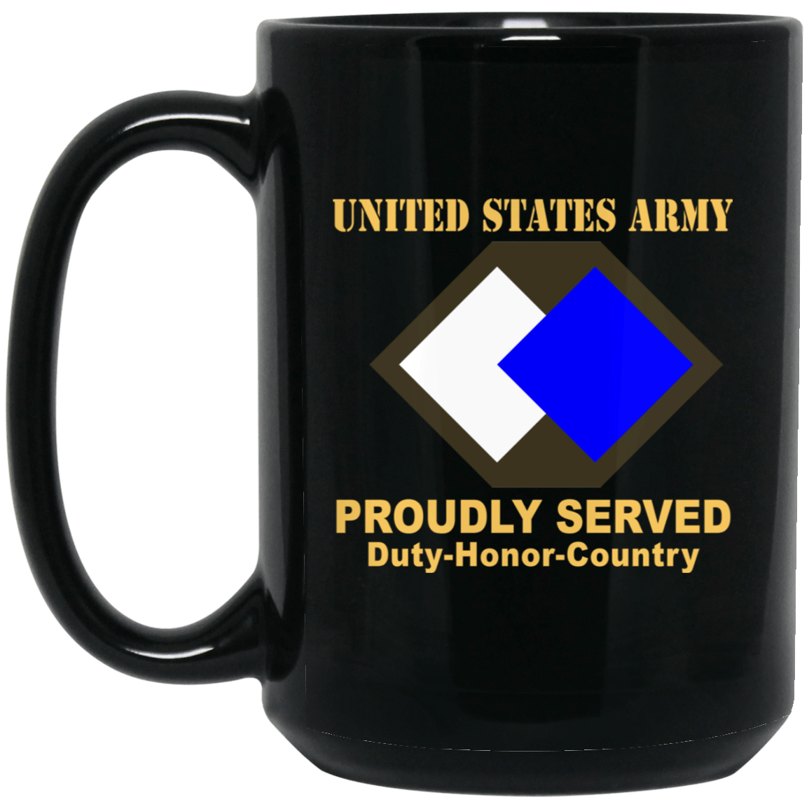 US ARMY 96TH SUSTAINMENT BRIGADE - 11 oz - 15 oz Black Mug-Mug-Army-CSIB-Veterans Nation