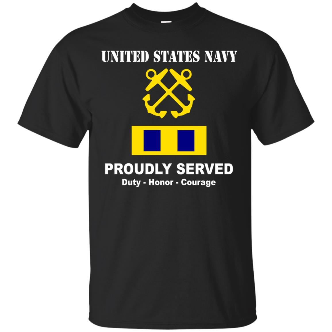 US Navy W-3 Chief Warrant Officer 3 W3 CW3 Warrant Officer Ranks Tshirt Men Front - T Shirts For Navy Ranks-TShirt-Navy-Veterans Nation