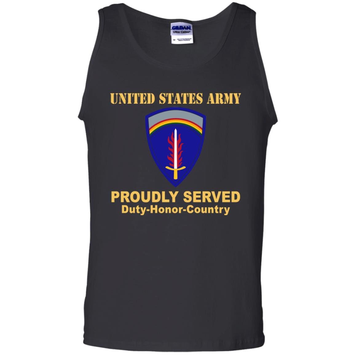 UNITED STATES ARMY EUROPE- Proudly Served T-Shirt On Front For Men-TShirt-Army-Veterans Nation