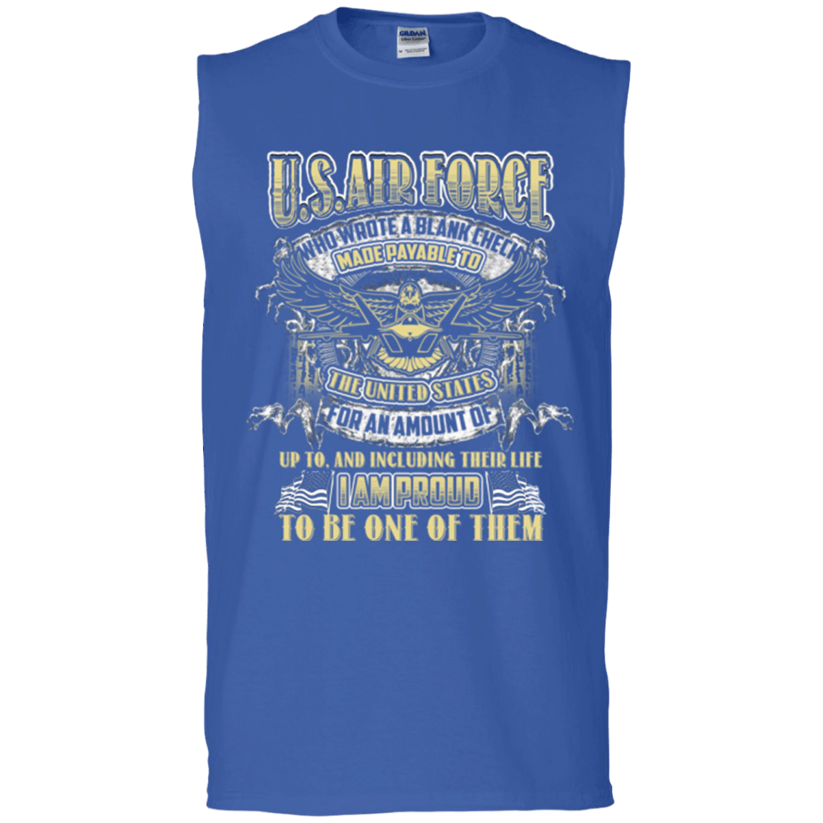 Military T-Shirt "Proud To Be U.S.Air Force"-TShirt-General-Veterans Nation