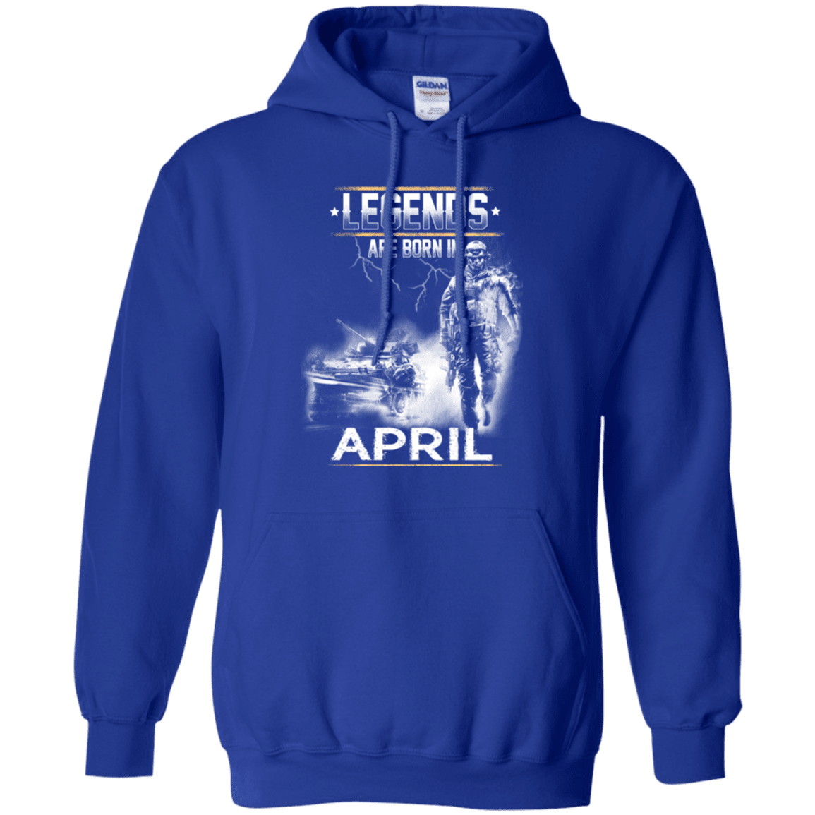 Military T-Shirt "LEGENDS ARE BORN IN APRIL"-TShirt-General-Veterans Nation