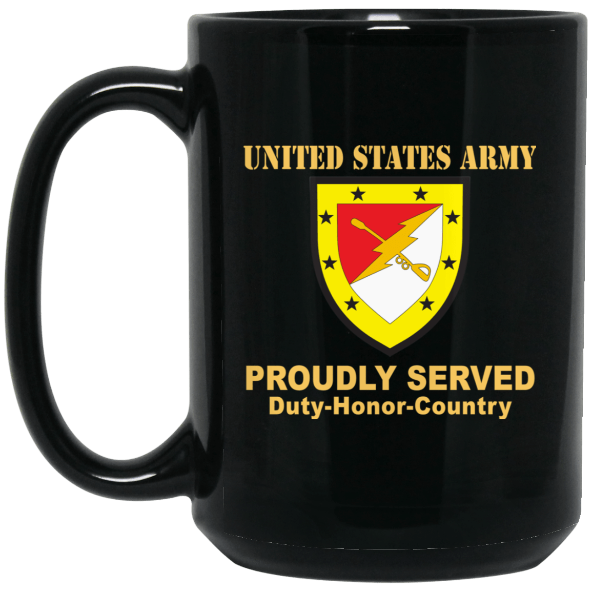 US ARMY 316TH CAVALRY BRIGADE- 11 oz - 15 oz Black Mug-Mug-Army-CSIB-Veterans Nation