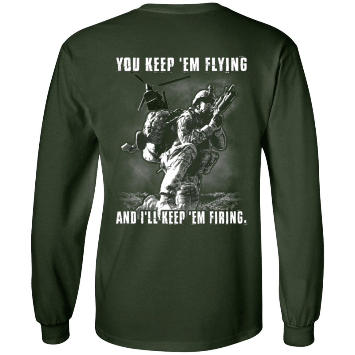 Military T-Shirt "You Kept 'Em Flying I'll Kept 'Em Firing"-TShirt-General-Veterans Nation