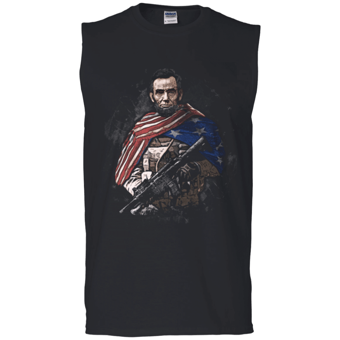 Military T-Shirt "Abraham Lincoln Soldier Presidents"-TShirt-General-Veterans Nation