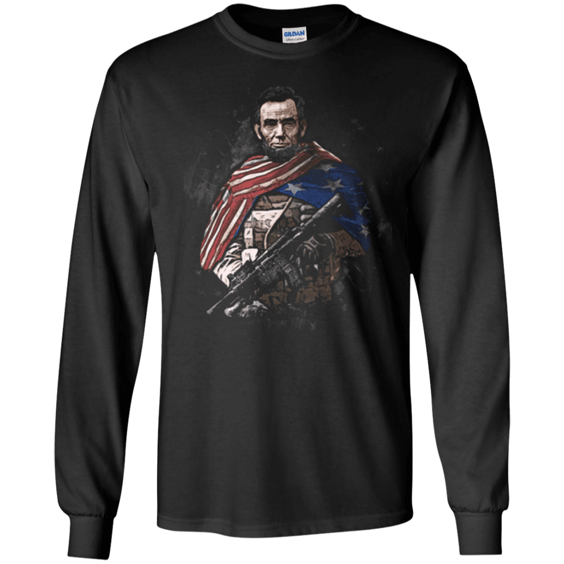 Military T-Shirt "Abraham Lincoln Soldier Presidents"-TShirt-General-Veterans Nation