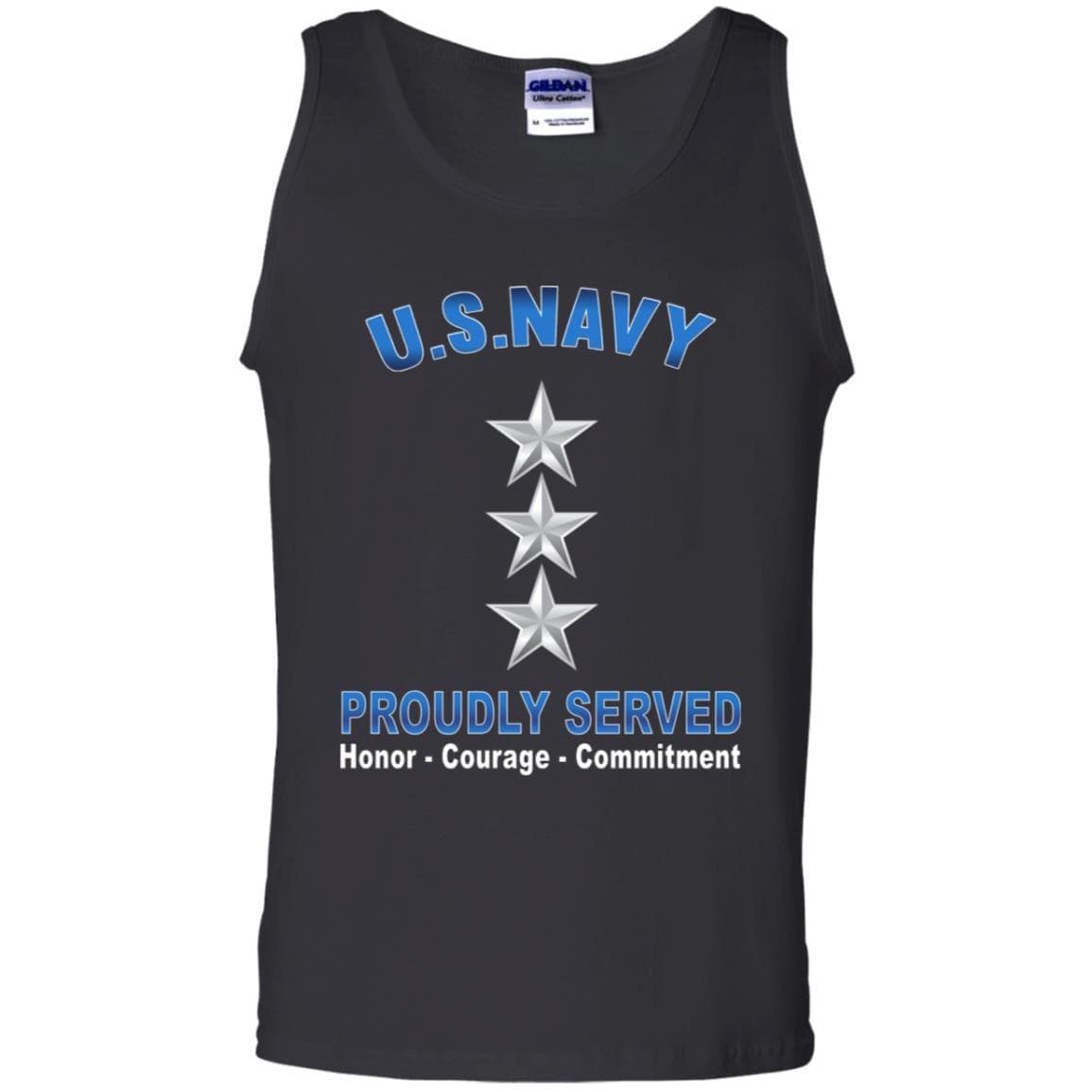 US Navy O-9 Vice Admiral O9 VADM Flag Officer Proudly Served T-Shirt On Front-Apparel-Veterans Nation