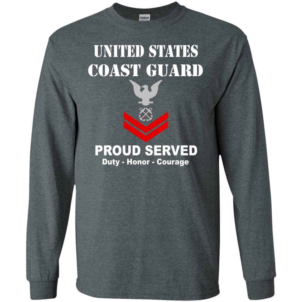 US Coast Guard E-5 Petty Officer Second Class E5 PO2 Petty Officer Men Front USCG T Shirt-TShirt-USCG-Veterans Nation