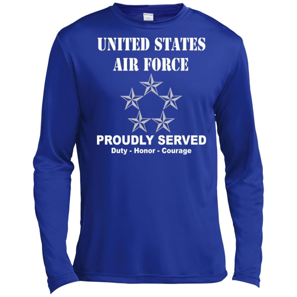 US Air Force O-10 General of the Air Force GAF O10 General Officer Ranks T shirt Sport-Tek Tall Pullover Hoodie - T-Shirt-TShirt-USAF-Veterans Nation