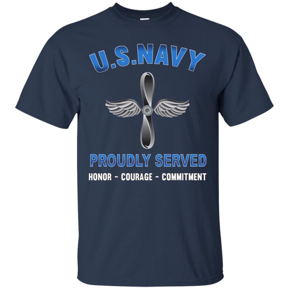 U.S Navy Aviation machinist's mate Navy AD - Proudly Served T-Shirt For Men On Front-TShirt-Navy-Veterans Nation