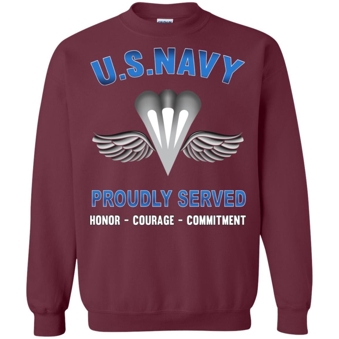 Navy Aircrew Survival Equipmentman Navy PR - Proudly Served T-Shirt For Men On Front-TShirt-Navy-Veterans Nation